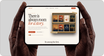 Crafting a tactile bookshelf interface for mobile preview